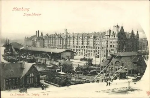 Ak Hamburg, Lagerhäuser