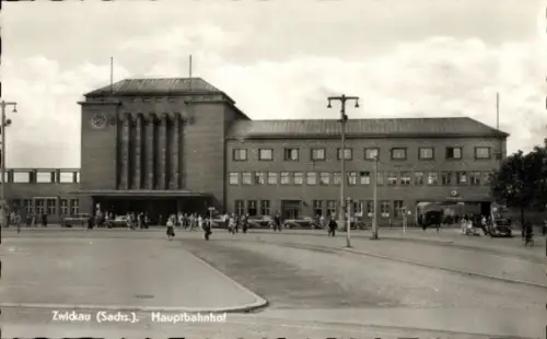 Ak Zwickau in Sachsen, Hauptbahnhof