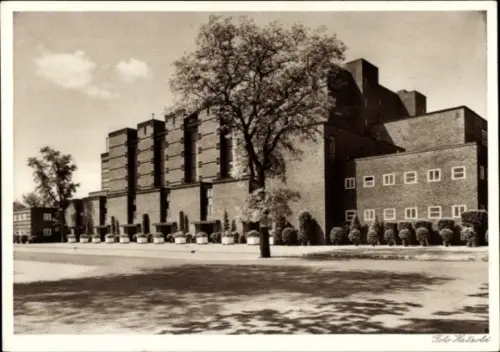 Ak Rotehorn Magdeburg an der Elbe, Stadthalle Rotehorn, Ausstellungsgebäude, 1927