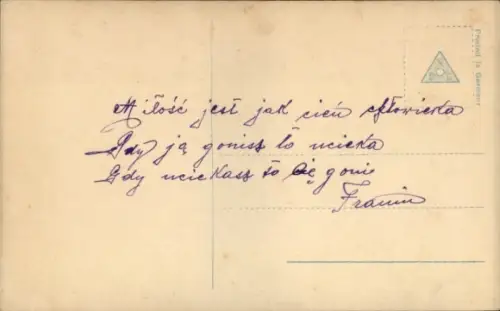 Ak Junge Frau mit einem Pferd, coloriert, NPG 3489