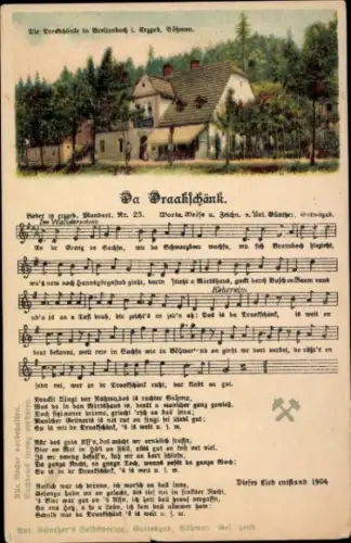 Lied Ak Günther, Anton, Da Draakschänk, Erzgebirgische Mundart Nr 25, Dreckschänke Breitenbach