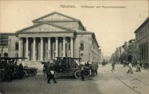 Ak München, Hoftheater, Maximilianstraße