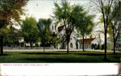 PC Galt Cambridge Ontario Canada, Trinity Church and Park