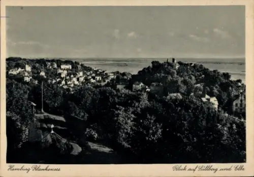 Ak Hamburg Altona Blankenese, Süllberg, Elbe