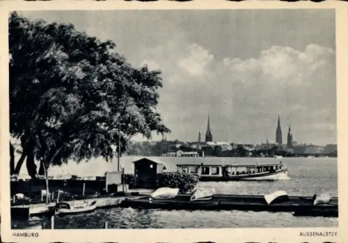 Ak Hamburg Mitte Neustadt, Außenalster