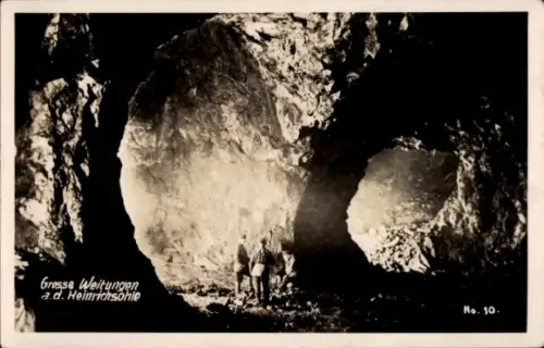 Ak Altenberg im Erzgebirge, Große Weitungen, Heinrichsohle