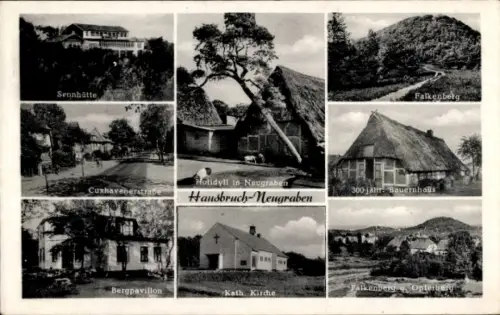 Ak Hamburg Harburg Neugraben, Sennhütte, Cuxhavener Straße, Bergpavillon, Falkenberg