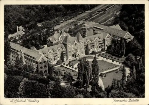 Ak Windberg Mönchengladbach am Niederrhein, Luftaufnahme von Franziskus Heilstätte, M.Gladbach Wi