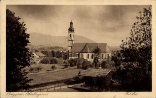 Ak Lenggries in Oberbayern, Kirche
