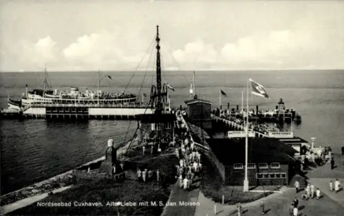 Ak Nordseebad Cuxhaven, Alte Liebe mit M.S. Jan Molsen
