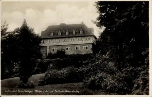 Ak Steinbergen Rinteln in Niedersachsen, Schloss Arensburg