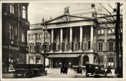 Ak Wrocław Breslau Schlesien, Stadttheater
