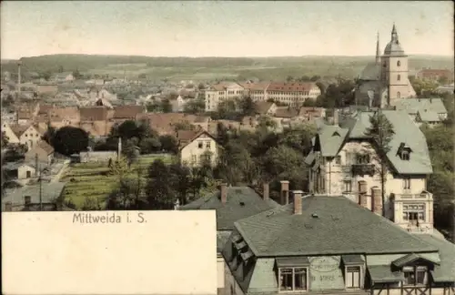 Ak Mittweida in Sachsen, Stadtbild