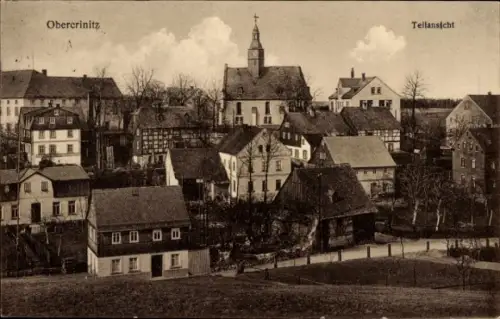 Ak Obercrinitz Crinitzberg in Sachsen, Teilansicht