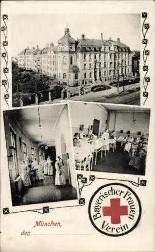 Ak München, Rotes Kreuz, Bayerischer Frauenverein, Krankenhaus