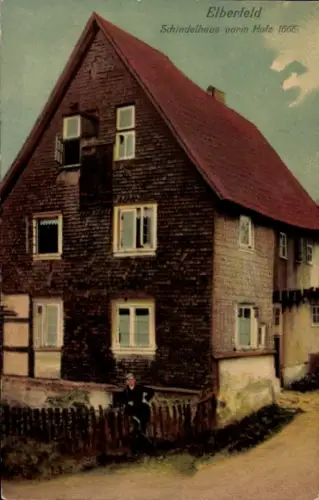 Ak Elberfeld Wuppertal, Schindelhaus, vormals Holz, 1666
