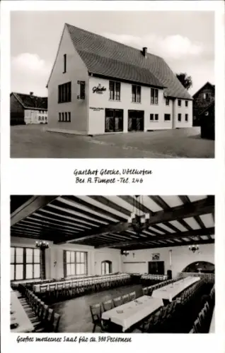 Ak Völlkofen Hohentengen am Hochrhein Baden, Gasthof Glocke, Saal