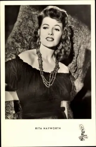 Ak Schauspielerin Rita Hayworth, Portrait