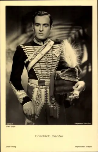 Ak Schauspieler Friedrich Benfer, Portrait, Ross Verlag 9673 1
