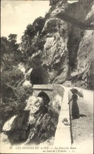 Ak Jura, Les Gorges du Loup, Nouvelle Route au Saut d'Echelle