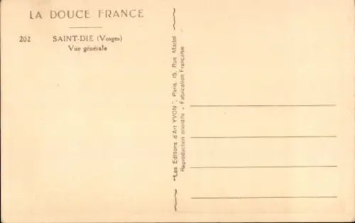 CPA Saint-Dié-des-Vosges, vue générale