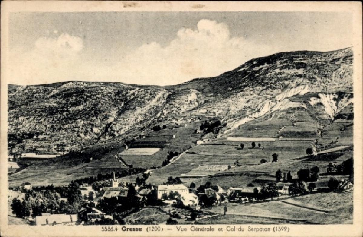 CPA Grenoble - Vue Générale Et Les Alpes - Carte Postale Ancienne - Isère (38)