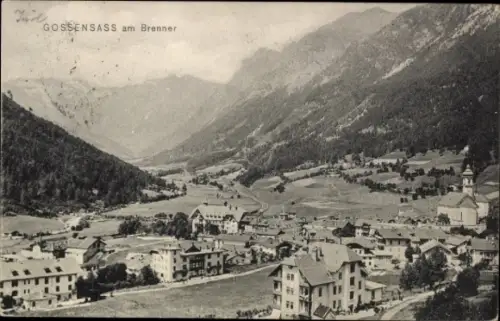 Ak Gossensaß Brenner Brennero Südtirol, Gesamtansicht