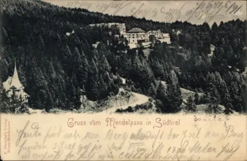Ak Passo della Mendola Mendelpass Südtirol, Panorama