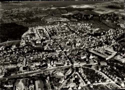 Ak Wiesloch in Baden, Fliegeraufnahme