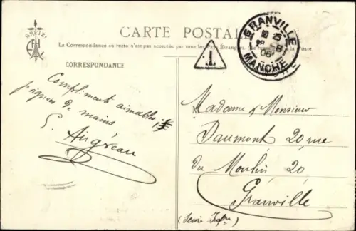 Ak Saint Brieuc Côtes d'Armor, Sous la Tour, Hotel de la Plage