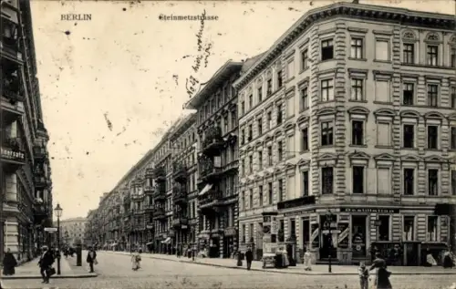 Ak Berlin Schöneberg, Steinmetzstraße, Geschäfte, Destillation