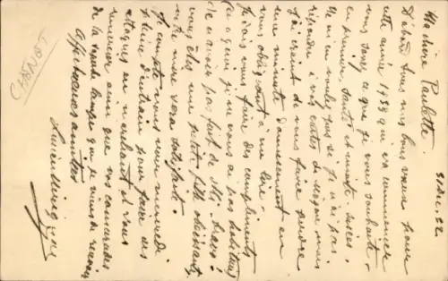 Künstler Ak Chenet, Glückwunsch Neujahr, Mädchen mit einem Jojo, Katze