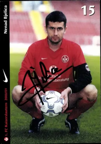 Autogrammkarte Fußballer Nenad Bjelica, 1. FC Kaiserslautern, Autogramm