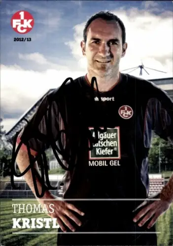 Autogrammkarte Co Trainer Thomas Kristl, 1. FC Kaiserslautern, Autogramm