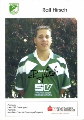 Autogrammkarte Fußballer Ralf Hirsch, TSF Ditzingen, Autogramm