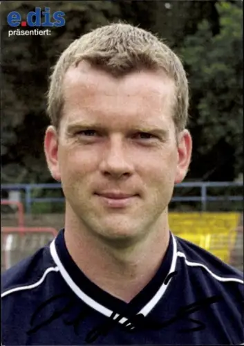 Autogrammkarte Torwarttrainer Dirk Hweinrichs, SV Babelsberg 03, Autogramm