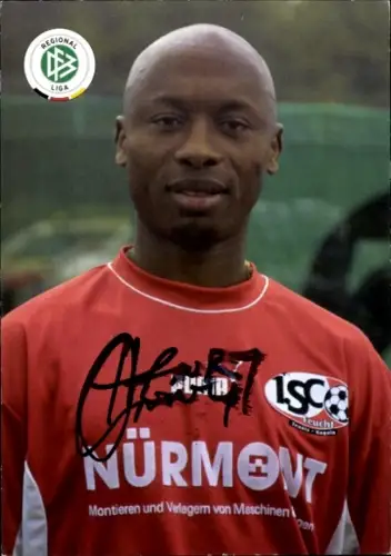 Autogrammkarte Fußballer Henry Onwuzuruike, 1. SC Feucht, Autogramm