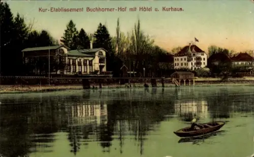 Ak Friedrichshafen am Bodensee, Kur-Etablissement Buchhorner-Hof, Hotel, Kurhaus
