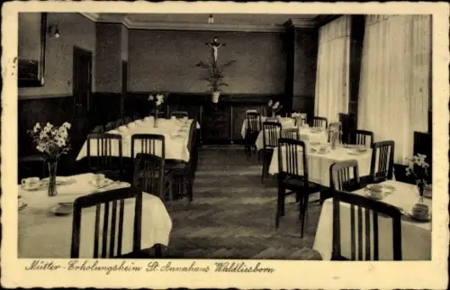 Ak Bad Waldliesborn Lippstadt in Westfalen, Mütter-Erholungsheim Sankt Annahaus, Speisesaal