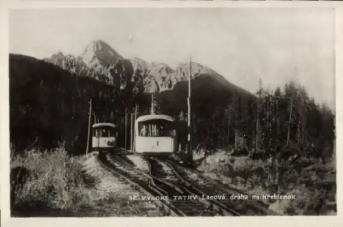 Ak Vysoké Tatry Hohe Tatra Slowakei, Standseilbahn Starý Smokovec – Hrebienok