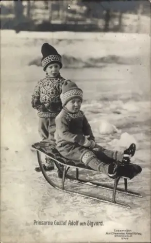 Ak Prinzen Gustav Adolf und Sigvard