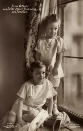 Ak Prinz Wilhelm von Preußen, Prinz Louis Ferdinand, Kinderportrait