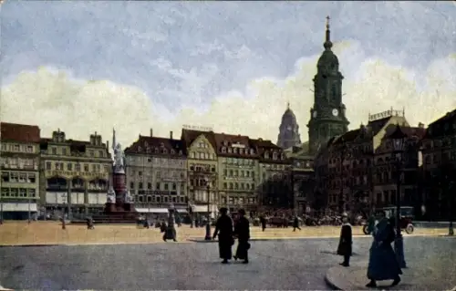 Ak Dresden Altstadt, Altmarkt