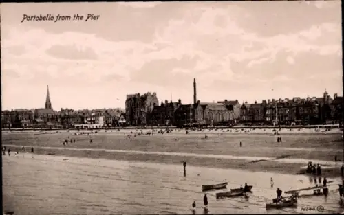 Ak Portobello Dublin Irland, Gesamtansicht, Pier