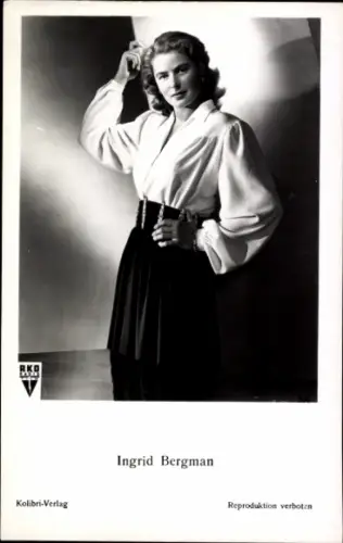 Ak Schauspielerin Ingrid Bergman, Portrait