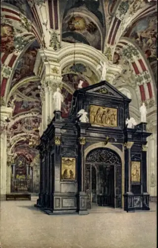 Ak Einsiedeln Kanton Schwyz Schweiz, Gnadenkapelle in der Klosterkirche