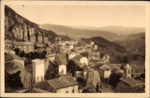 Ak Roquefort Landes, Landschaft mit Hügeln, Häusern, Belvédère, Roquefort