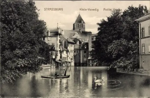 Ak Strasbourg Straßburg Elsass Bas Rhin, Klein Venedig