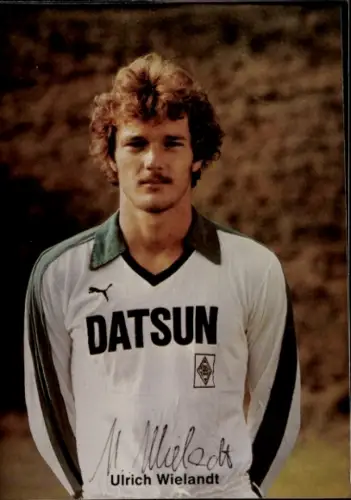Autogrammkarte Fußballer Ulrich Wielandt, Borussia Mönchengladbach, Autogramm