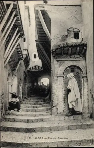 Ak Algier Alger Algerien, Rue du Chameau